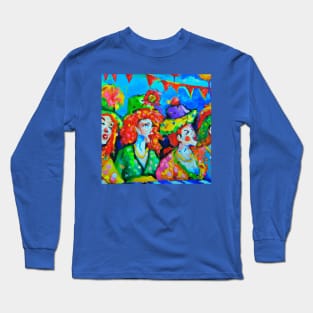 Happy Circus Clowns Long Sleeve T-Shirt